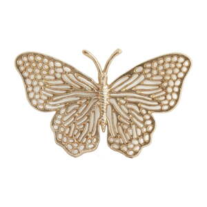 Kovová nástenná dekorácia 26x16 cm Butterfly – Light & Living