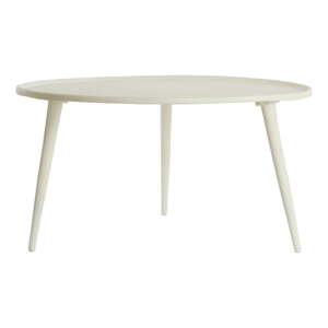 Krémovobiely kovový okrúhly konferenčný stolík ø 67,5 cm Babina – Light & Living