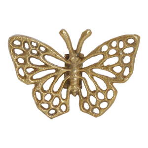 Kovová nástenná dekorácia 10x7 cm Butterfly – Light & Living