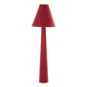 Červená stojacia lampa s textilným tienidlom (výška  168 cm) Devia – Light & Living