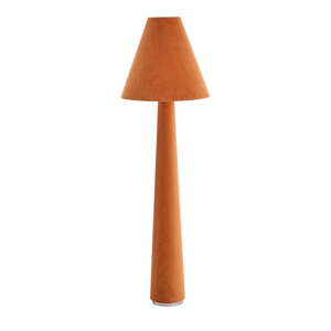 Oranžová stojacia lampa s textilným tienidlom (výška  168 cm) Devia – Light & Living