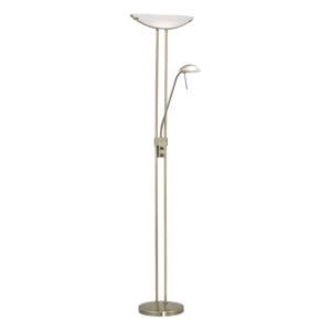 Stojacia lampa v bronzovej farbe so skleneným tienidlom (výška  180 cm) BAYA – EGLO