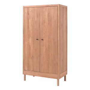 Detská šatníková skriňa z dubového dreva v prírodnej farbe 100x190x55 cm Forrest – Vipack