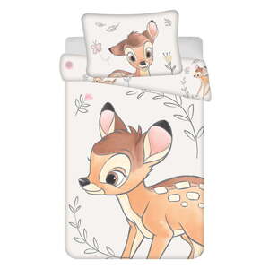 Bavlnená detská obliečka do postieľky 100x135 cm  Bambi "Beige" – Jerry Fabrics