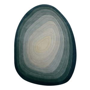 Modrý vlnený koberec 200x290 cm Puddle Ombre Wool – Flair Rugs