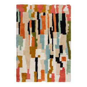 Ručne tkaný vlnený koberec 200x290 cm Zagora Geo Shaggy – Flair Rugs