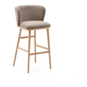 Svetlohnedá barová stolička (výška sedadla 75,5 cm) Ciselia – Kave Home