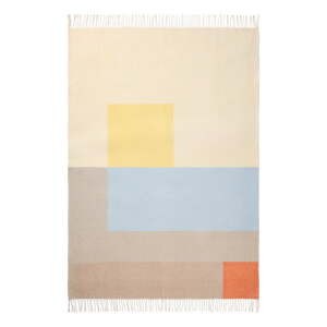 Žltá/modrá deka 125x190 cm Brick – Mette Ditmer Denmark