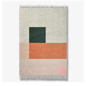 Zelená/v tehlovej farbe deka 125x190 cm Brick – Mette Ditmer Denmark