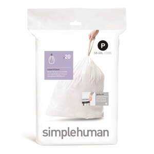 Sťahovacie vrecia na odpadky 20 ks 60 l P – simplehuman