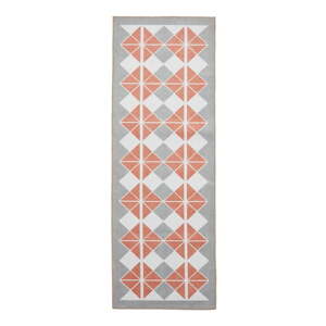 Oranžovo-sivý prateľný behúň 61x170 cm Victoria Orange – Think Rugs