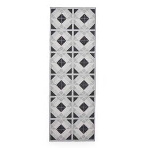 Prateľný behúň vo svetlo a tmavosivej farbe 61x170 cm Victoria Light – Think Rugs