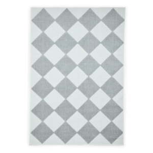 Prateľný koberec v bielej a svetlosivej farbe 200x290 cm Lyna Cream&Grey – Think Rugs