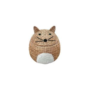 Detský kôš na hračky z vodného hyacintu v prírodnej farbe ø 40x43 cm Cat – Compactor
