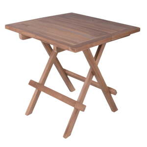 Záhradný odkladací stolík z teakového dreva 50x50 cm Simuk – Garden Pleasure