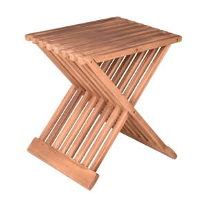 Záhradný odkladací stolík z teakového dreva 29x39 cm Fani – Garden Pleasure