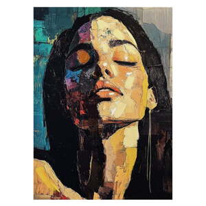 Obraz s ručne maľovanými prvkami 70x100 cm Vivian – Styler