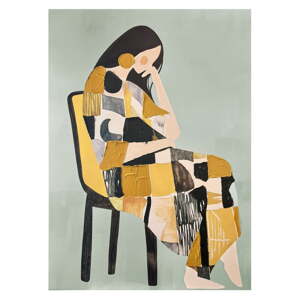 Obraz s ručne maľovanými prvkami 70x100 cm Penelope – Styler