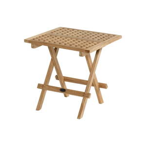 Záhradný odkladací stolík z teakového dreva 50x50 cm Skagen – Hartman