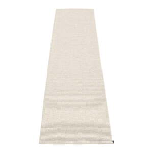 Krémový vnútorný a vonkajší behúň 60x250 cm Mono Linen Vanilla – Pappelina