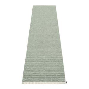 Svetlozelený vnútorný a vonkajší behúň 60x250 cm Mono Sage Army – Pappelina