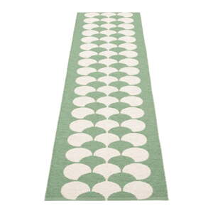 Zeleno-krémový vnútorný a vonkajší behúň 70x250 cm Poppy Oregano – Pappelina