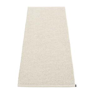 Krémovobiely vnútorný a vonkajší behúň 60x150 cm Mono Linen Vanilla – Pappelina
