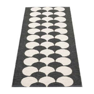 Čierno-krémový vnútorný a vonkajší behúň 70x150 cm Poppy Black Vanilla – Pappelina