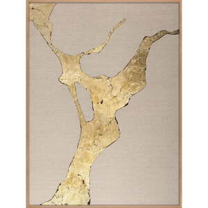 Ručne maľovaný obraz 90x120 cm Wild Horizon Gold – Malerifabrikken