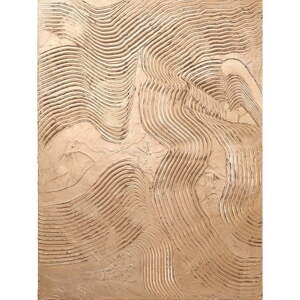 Ručne maľovaný obraz 88x118 cm Metallic Brown – Malerifabrikken