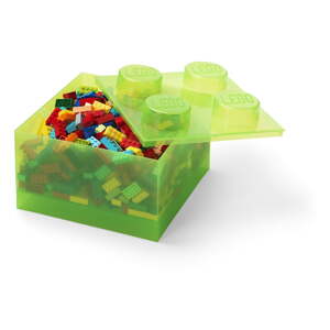 Zelený plastový detský úložný box 25x25x18 cm – LEGO®