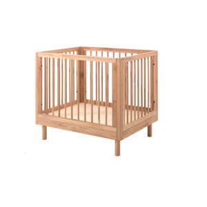 Detská ohrádka z dubového dreva 95x75 cm v prírodnej farbe Forrest – Vipack