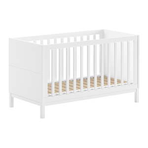 Biela postieľka z borovicového dreva 70x140 cm Eva – Vipack