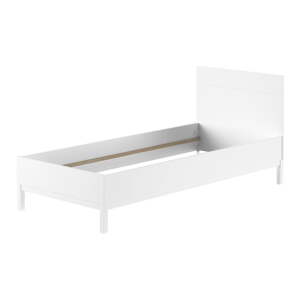 Biela detská posteľ z borovicového dreva bez roštu 90x200 cm Eva – Vipack