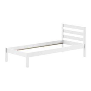 Biela detská posteľ z borovicového dreva bez roštu 90x200 cm Pino – Vipack