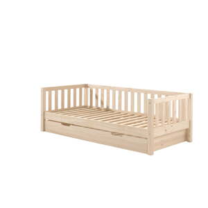 Detská posteľ z borovicového dreva s roštom 90x200 cm v prírodnej farbe Fritz – Vipack