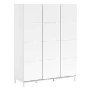 Biela detská šatníková skriňa 149x196x58 cm Eva – Vipack