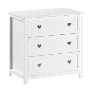 Biela detská komoda 90x89x57 cm Amori – Vipack