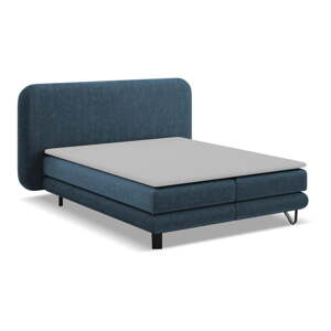 Modrá boxspring posteľ 180x200 cm Ilima – Makamii