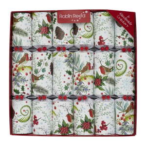 Vianočné crackery v súprave 6 ks Festive Foliage – Robin Reed