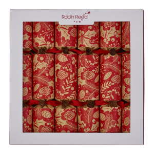 Vianočné crackery v súprave 6 ks Winter Pine Cones – Robin Reed