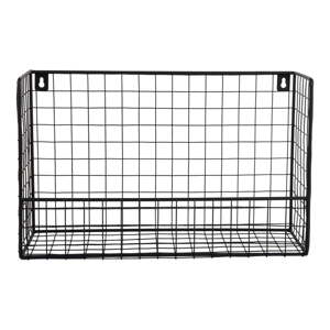 Čierna oceľová polica 40 cm Reja – PT LIVING