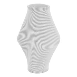 Biela váza z polyresínu (výška  30 cm) Twisted Rib – PT LIVING