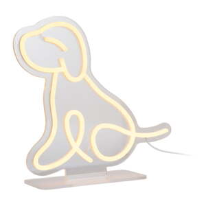 Žltá LED neónová svetelná dekorácia 5 W Sitting Dog – Leitmotiv
