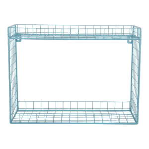 Tyrkysovomodrá poschodová oceľová polica 40 cm Reja – PT LIVING