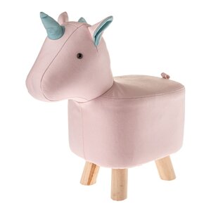 Svetloružová detská stolička Unicorn – Dakls