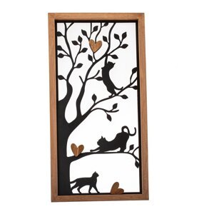 Kovová nástenná dekorácia 31x61 cm – Dakls