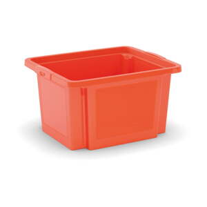 Oranžový plastový úložný box 42x35x23 cm H-Box S – KIS