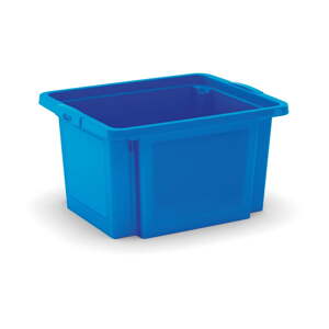 Modrý plastový úložný box 42x35x23 cm H-Box S – KIS