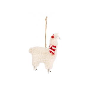 Textilná ručne vyrobená vianočná ozdoba 13 cm Llama – Sass & Belle